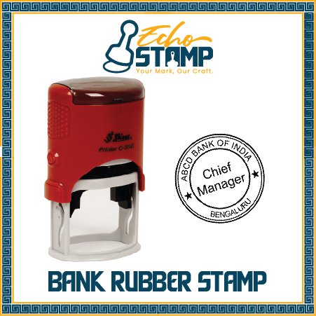 Bank Rubber Stamp Echo Stamps